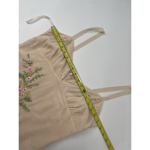 Sue Wong Nocturne Silk Floral Embroidered Maxi Dress Gown Y2k Vintage 90s Flowy - Picture 4 of 13